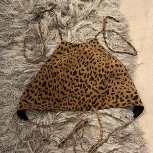 Leopard print brown and black size S